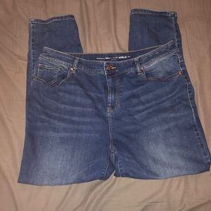 Chico’s platinum high rise ankle jeans